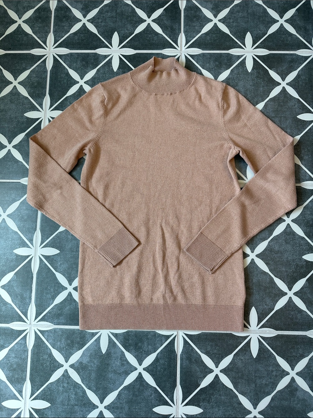 Amazon Essentials Women's Turtleneck Sweater in Tan